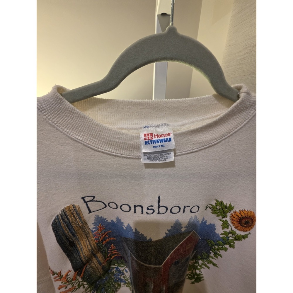Vintage My Town Original Boonsboro MD Cottagecore Prairie Sweatshirt Sz XXL - Picture 2 of 5